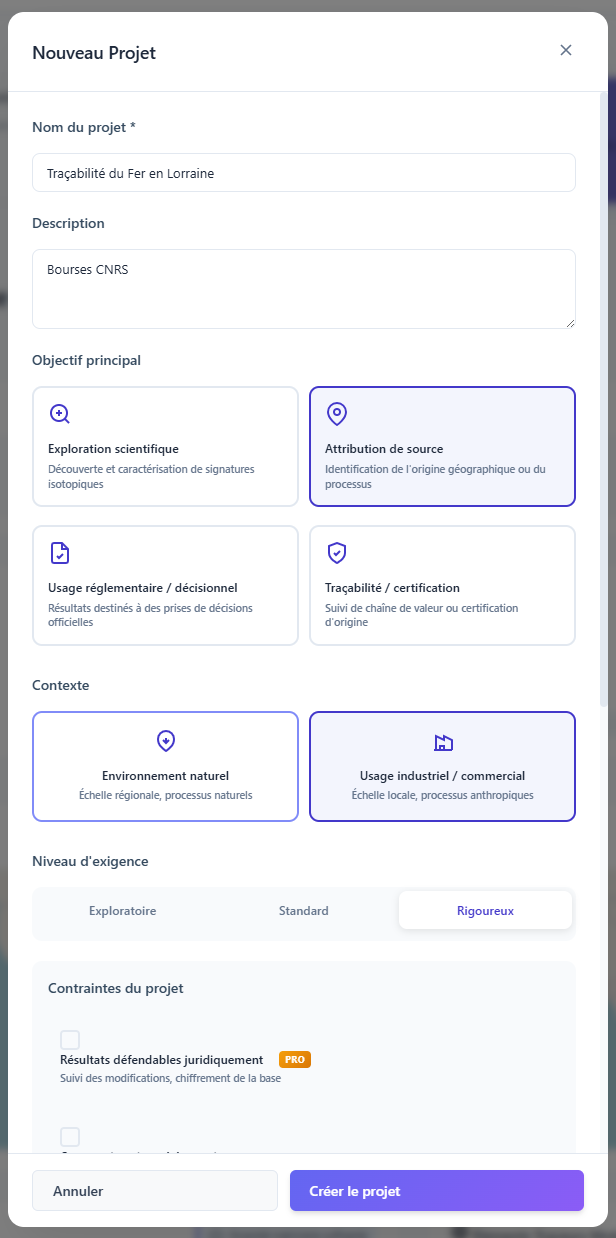 Définition des objectifs et du contexte