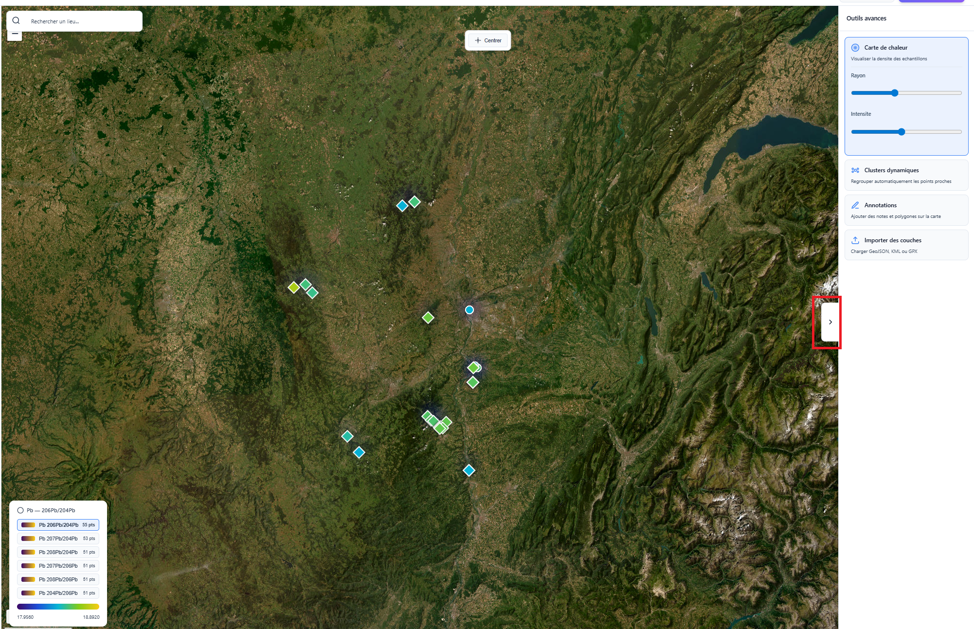 Cartes de chaleur et clusters