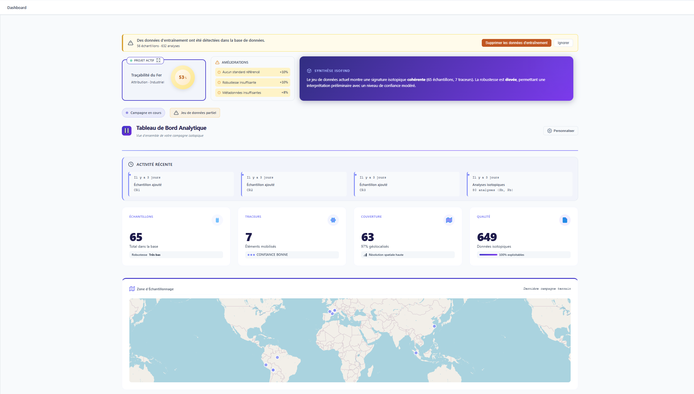 IsoFind software preview - main interface