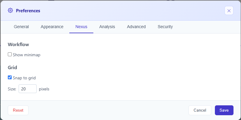 Appearance preferences tab