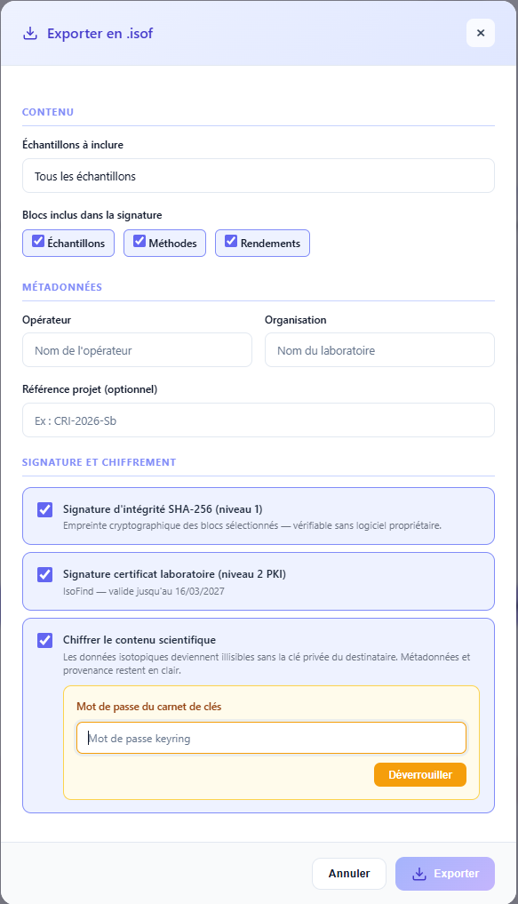 Configuration before unlocking the keyring