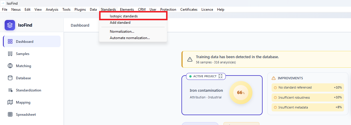 Accessing the reference framework manager