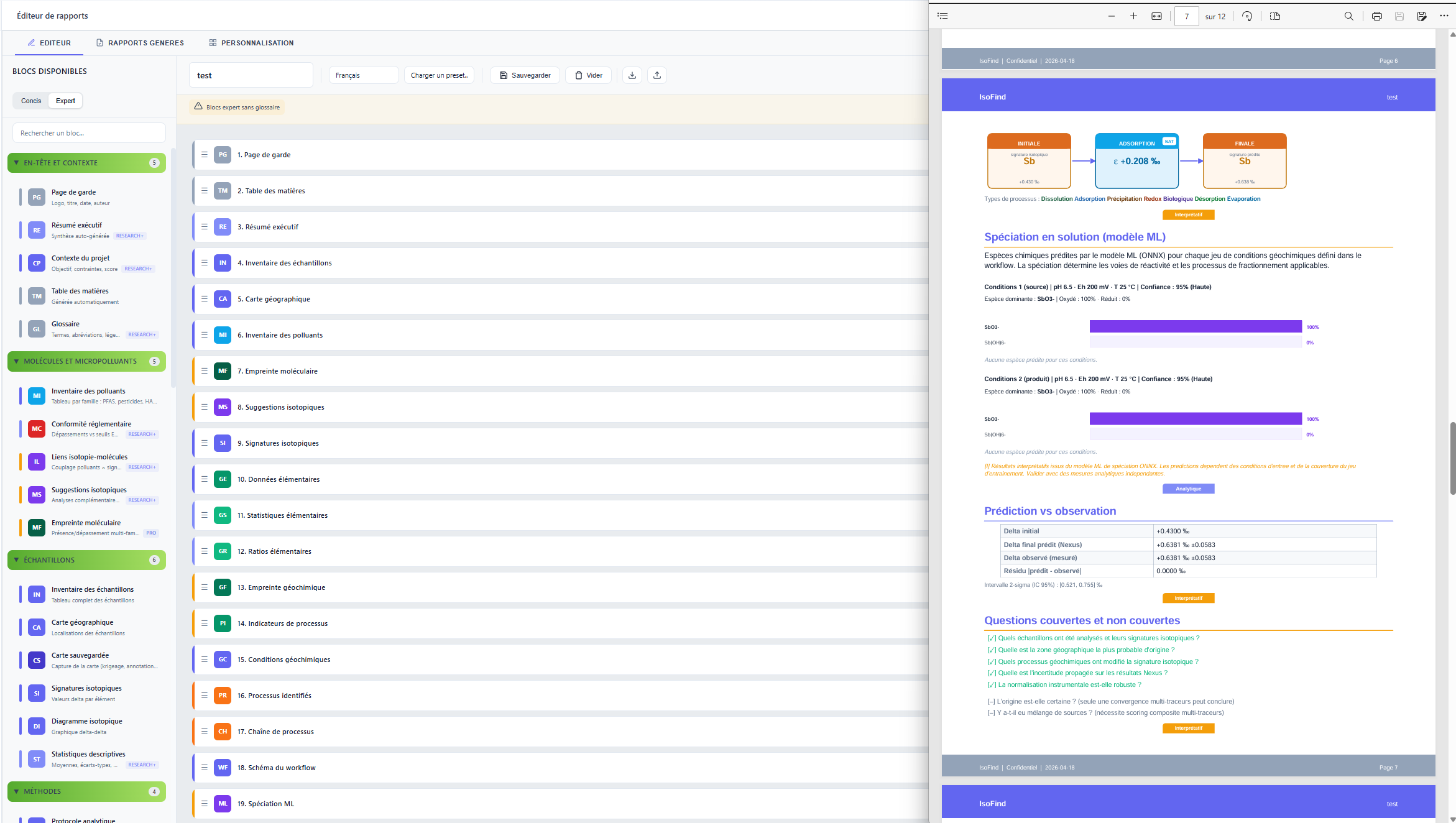 Automated Reports IsoFind